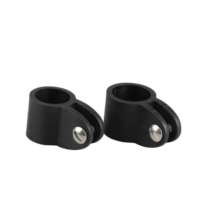 2PCS 22mm 25mm Black Nylon Plastic Top Jaw Slide Cap Bimini Railing Fitting For Yacht Boat Hardware