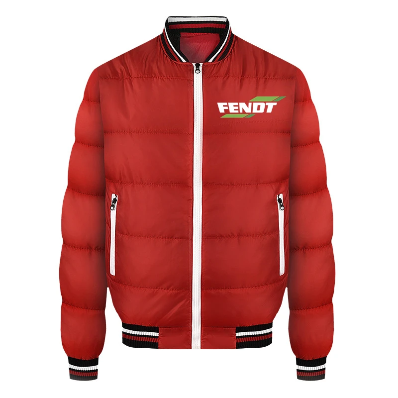 Winter New FENDT Print Custom Made Solid Color Men Down Jacket Pocket Cotton Warm Thicken Slim Casual Man Down Jackets Selling