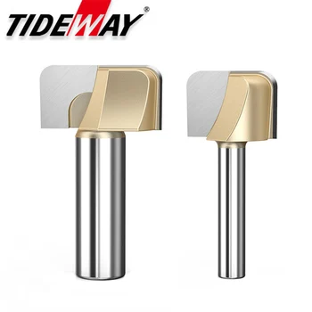 Tideway 1 PC Professional เกรด Double Arc รอบด้านล่างเครื่องตัดไม้ Slotting เครื่องมือตัดแกะสลัก Bit CNC เครื่องมือ