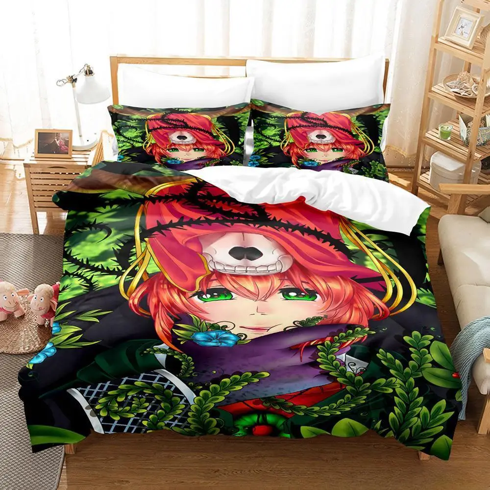 3D Print Anime The Ancient Magus' Bride Bedding Set Single Twin Full Queen King Size Bed Set Adult Kid Bedroom Duvet Cover Sets 4