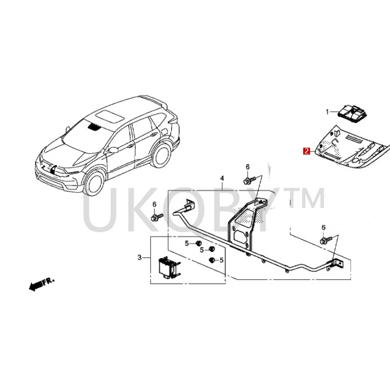 36166TLYH01 Suitable for Ho nd a CR-V Co ve r plate front windshield auxiliary camera module computer board