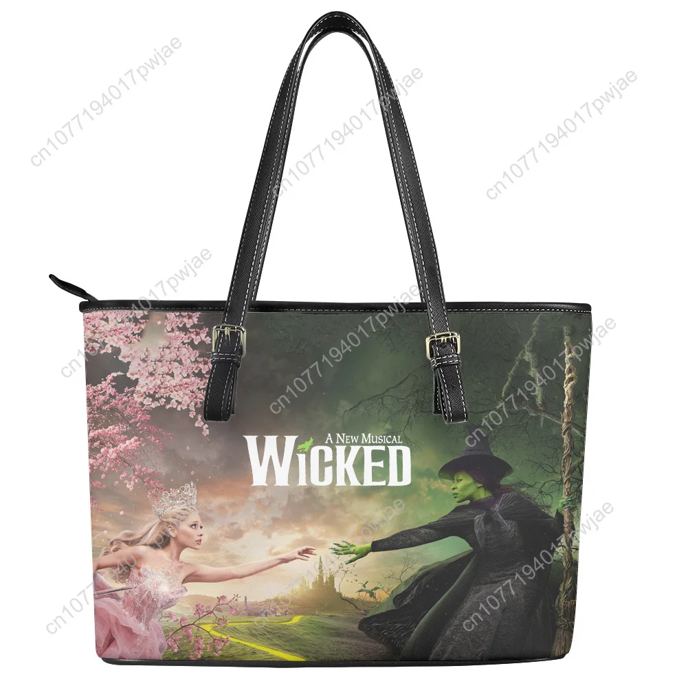 Wicked the Musical Custom Handbag Womens Mens Personalized Tote Bag Shoulder Bag Business Leather Purse Travel Bag Gift