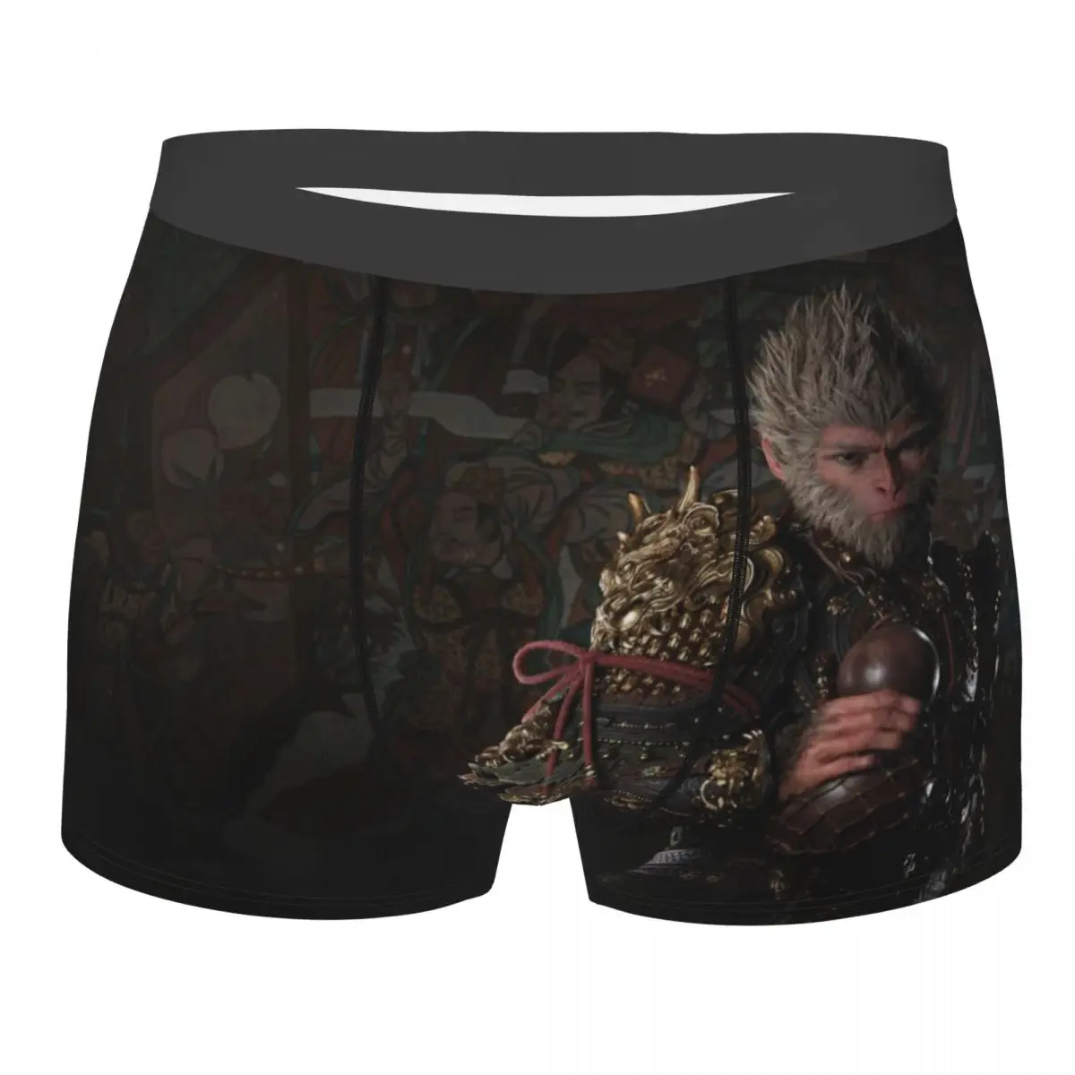 Custom Cool Monkey King Wukong Myth Boxers Shorts Panties Men's Underpants Breathable Video Game Lover Gaming Briefs Underwear