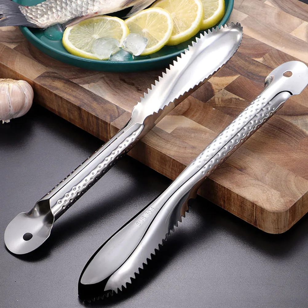 

Stainless Steel Fish Scaler Portable Removing Tool for Kitchen Household 304 Anti Rust Seafood Tool Crab