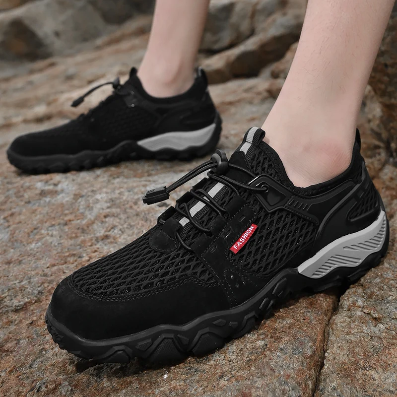 Men Summer Sneakers New Breathable Mesh Casual Shoes Comfortable Lightweight Men Shoes Walking Driving Shoes Men Flats Sneakers