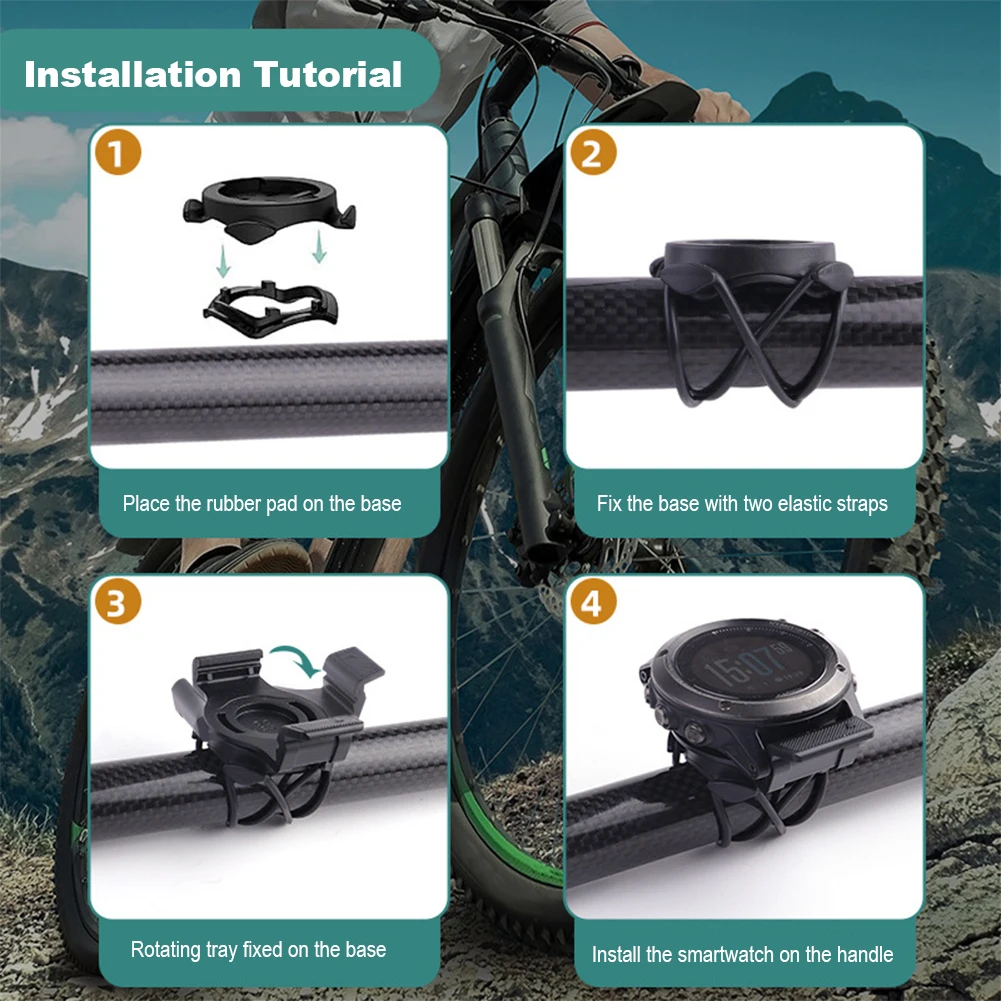 Bicycle Computer Stopwatch Holder QuickFit for Garmin Bike Speedometer Mount MTB Bike Watch Bracket Cycling Accessory 20/22/26mm