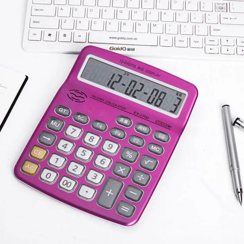 Mathematics Calculadoras 12 Digits Electronic Calculator Teaching Supplies Kawaii Calculator Learning Resources Office Supplies