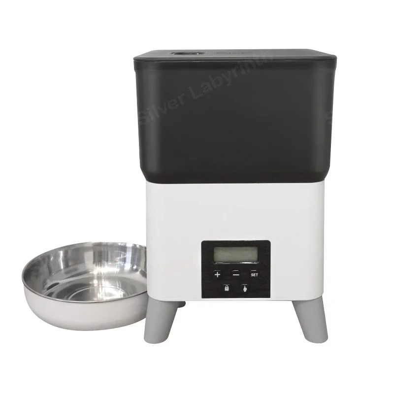 Cat automatic feeder Dual power supply Pet intelligent feeder Dog bowl Cat basin Pet feeding bowl Grain storage bucket