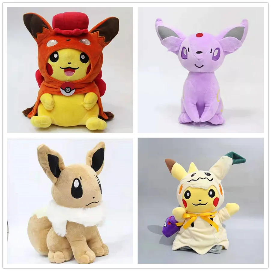 

Pokemon 30cm Eevee Pikachu Cosplay Plush Soft Plush Stuffed Toy Doll Soft Toys Doll Xmas Gift For Kids