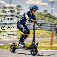 IENYRID ES6 1000W*2 Dual Motor 20.8Ah Adult Folding Electric Scooter Max Speed 55km/h Off-road E-Scooter EU US Stock