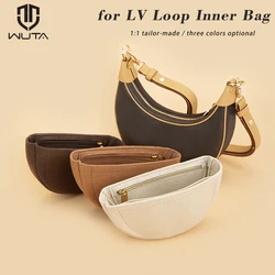 Saco de inserção de feltro wuta organizador para lv loop lua interior saco de maquiagem bolsa de armazenamento tote inserção bolsa organizador acessórios