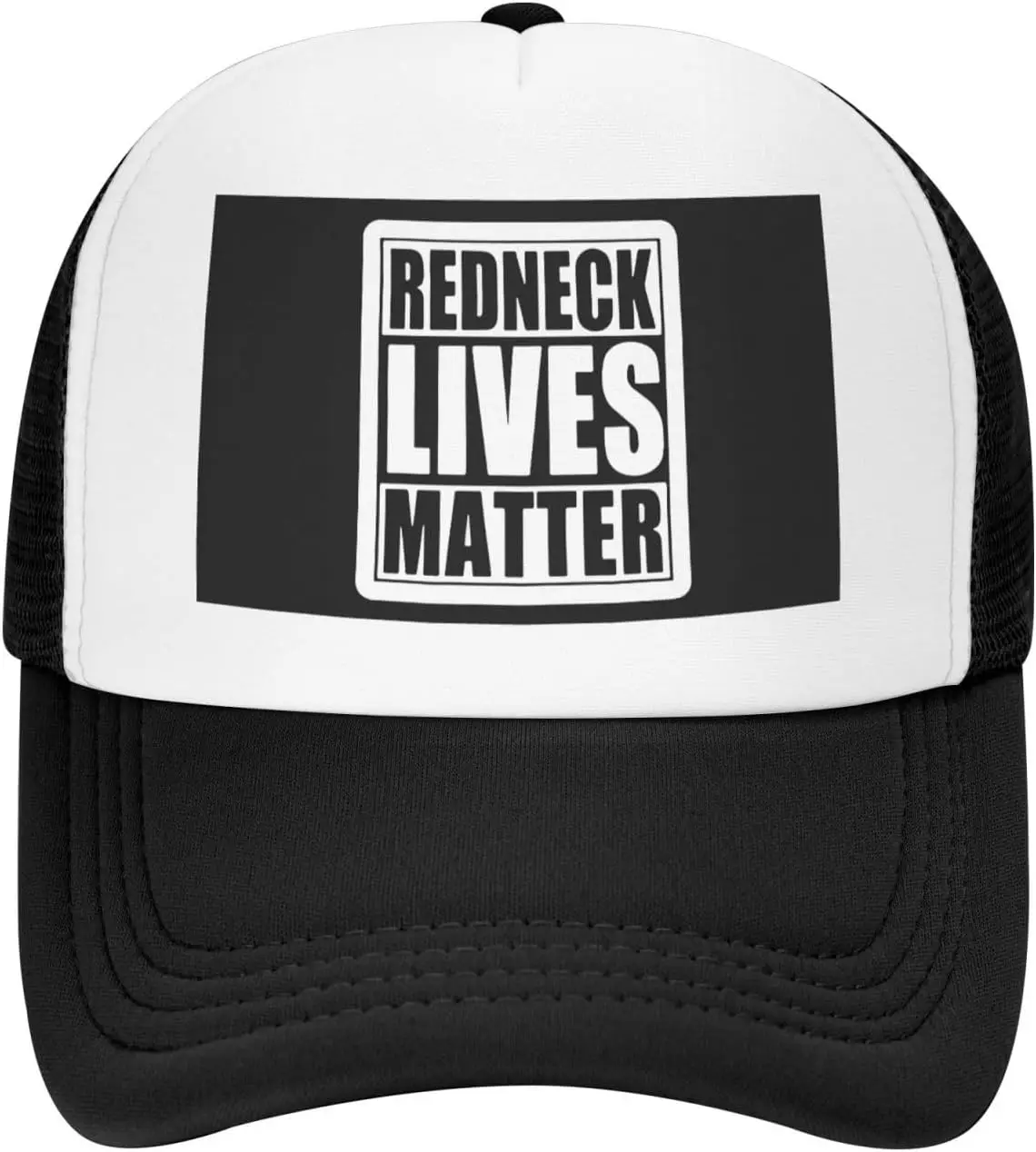 Redneck-Lives-Matter-Trucker-Hat-Mesh-Snapback-Cap-Unisex-Casual-Outdoor-Adjustable