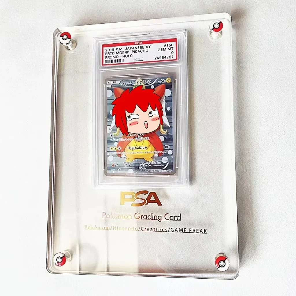 PTCG Yu-Gi-Oh Pokemon Rating Card Brick Sports Trading Card High Transparent Thickened Acrylic Display Stand No Card