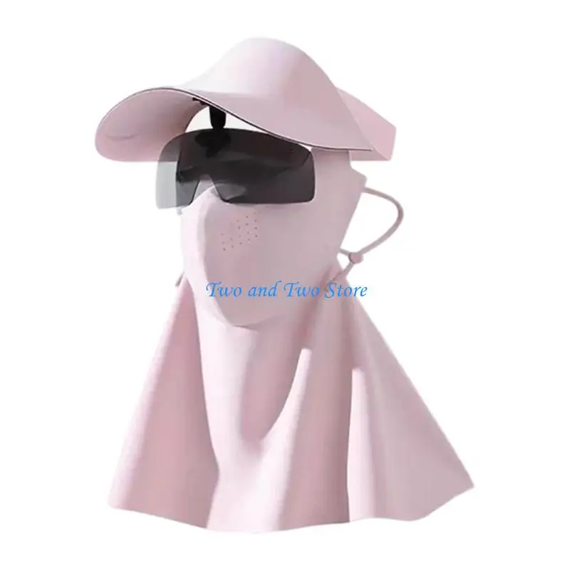 HX6F Women's Sun Blocking Veils For Outdoor Sports And Travel Sun Visors For Outdoor