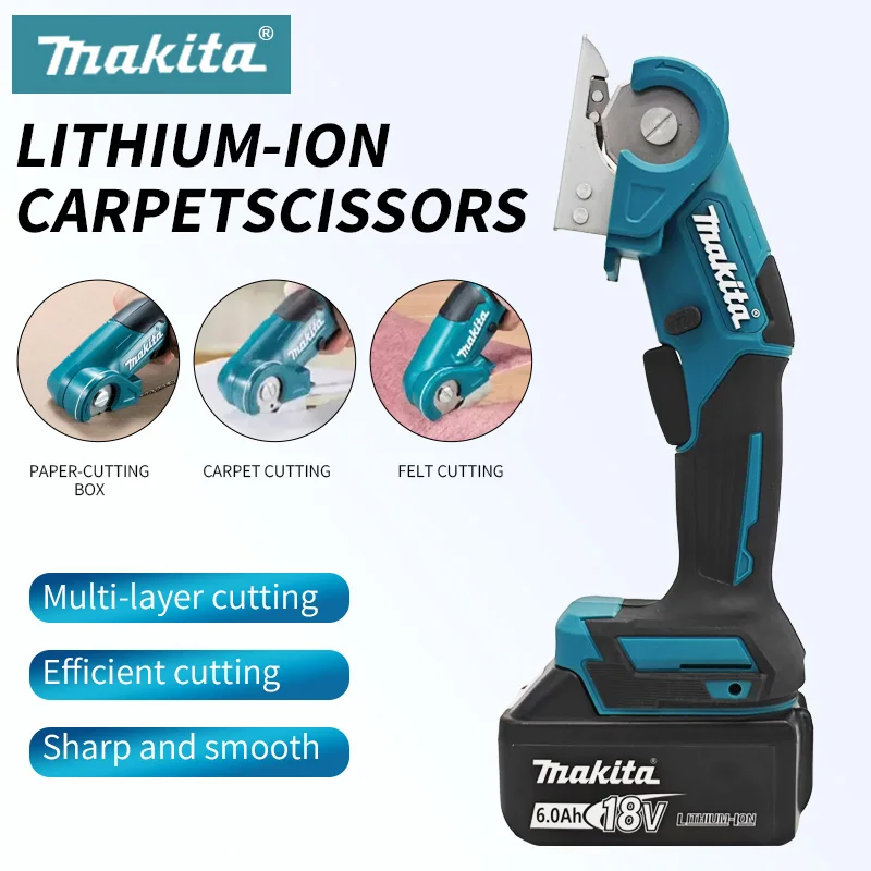 

Makita CP100D 18V Cordless Carpet Scissors Multi Functional Pruner Round Knife Cutting Cloth Scissors Power Tool 2025