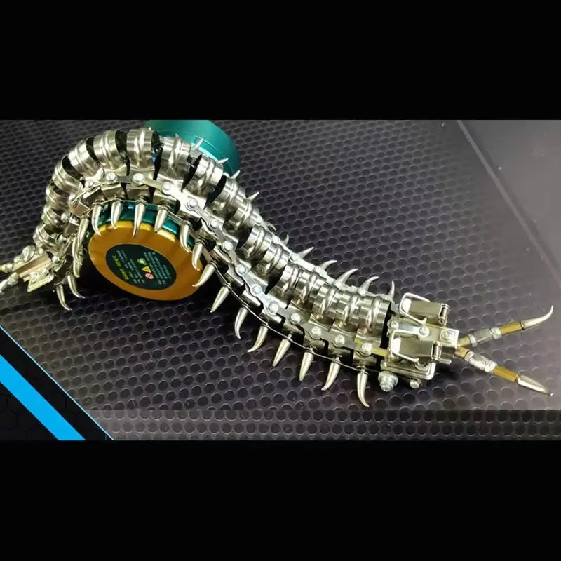 

3d Mechanical Centipede Metal High Difficulty Diy Assembly Model Steampunk Insect Action Figure Creative Holiday Gifts Surprise