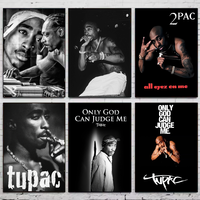 Rap Legend 2PAC Poster HD art sticky wall waterproof home living room bedroom bar aesthetic decoration