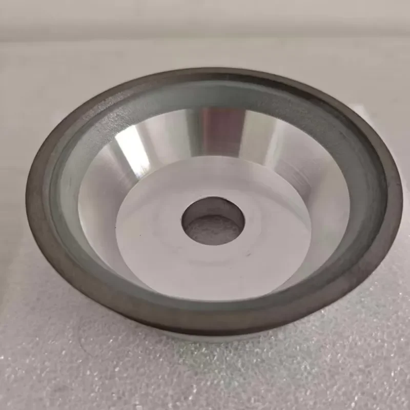 11V9 Resin Diamond Grinding Wheel for Cemented Carbide Drill Polishing on Imported 5-Axis Tool Grinder
