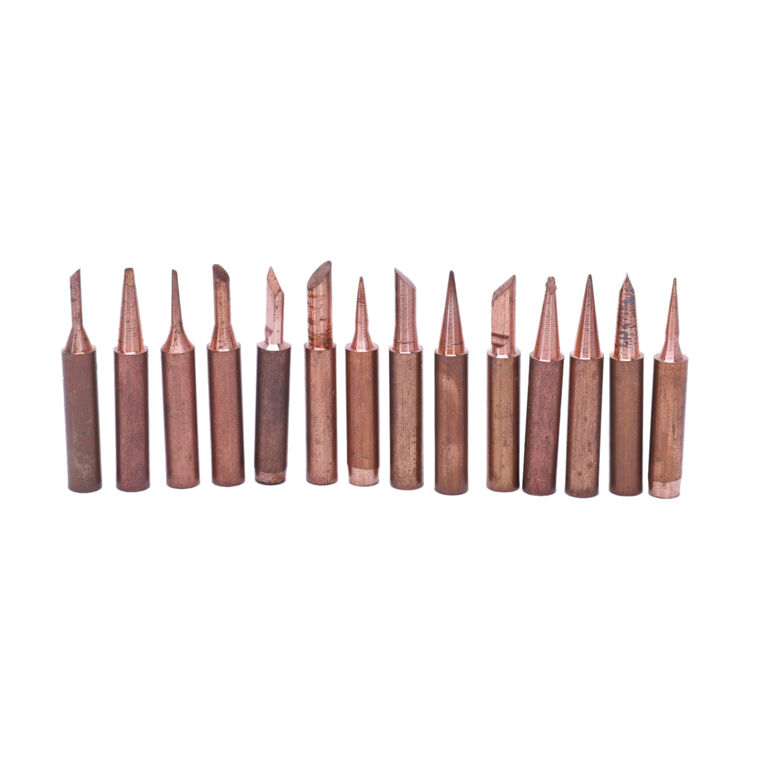 15PCS Pure Copper Solder Iron Tip 900M Tip For Soldering Rework Station For 936, 937, 938, 969, 8586, 852D