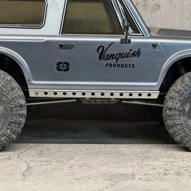 For VP Vanquish VS4-10 Origin Pro 1/10 RC Crawler Stainless Steel Metal Side Bars Steps Body Protection No-Drill Upgrade Parts