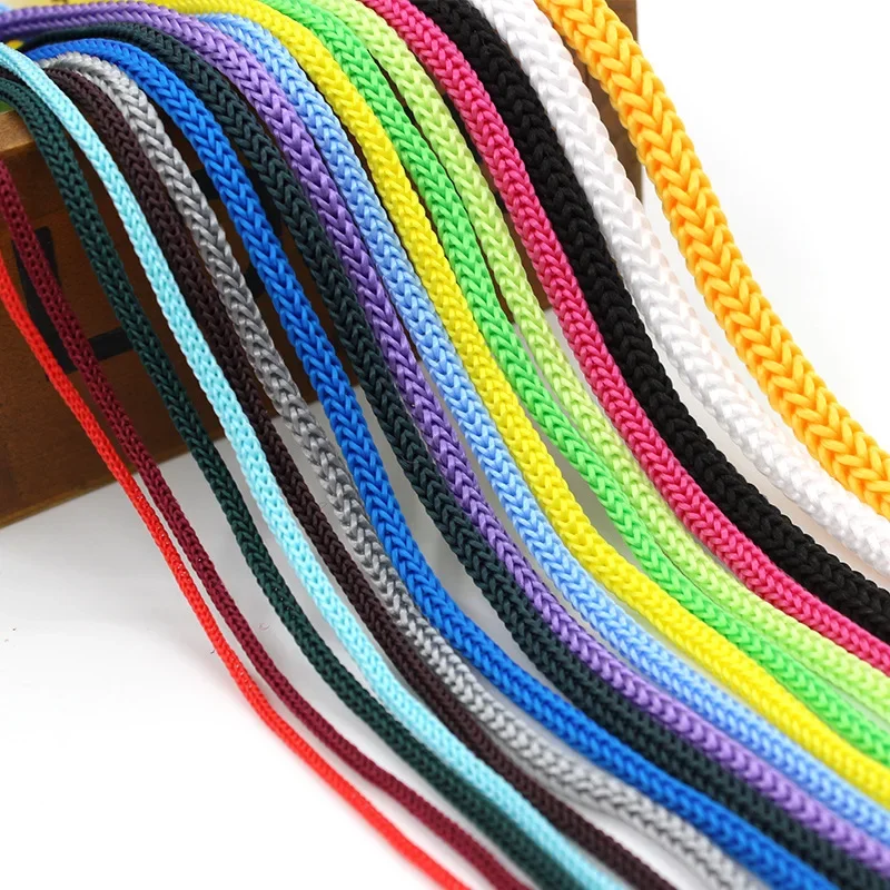 5-60m 3mm Polypropylene Hollow Rope DIY Hand Woven Bracelet Weaving Craft Lanyard Shoe String