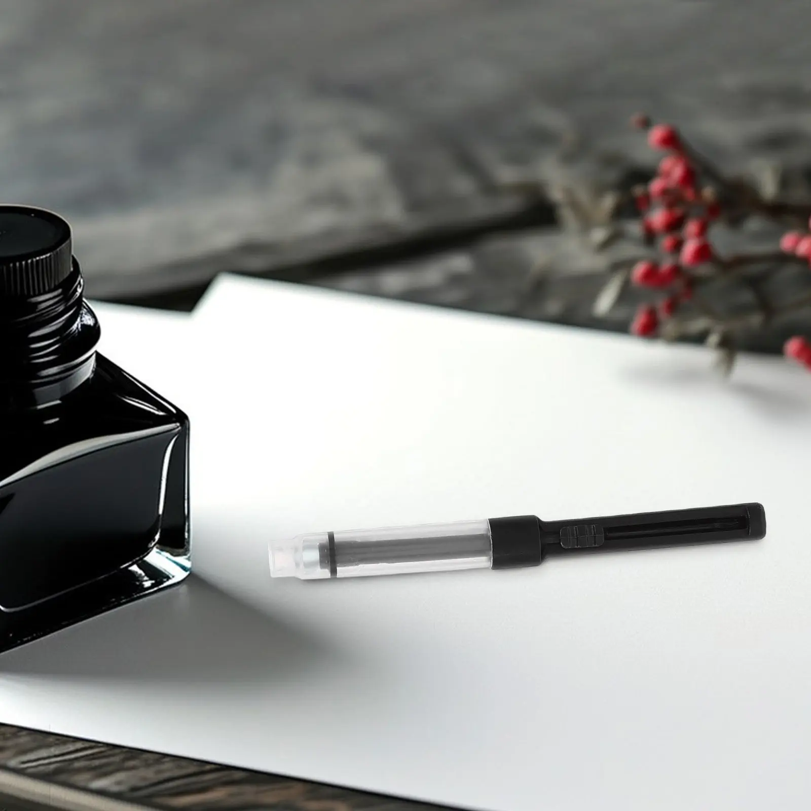 

10 шт. универсальных перезаправляемых конвертеров для чернил для перьевых ручек, выдвижной тип, инструмент для заправки чернил, совместим с различными перьевыми ручками