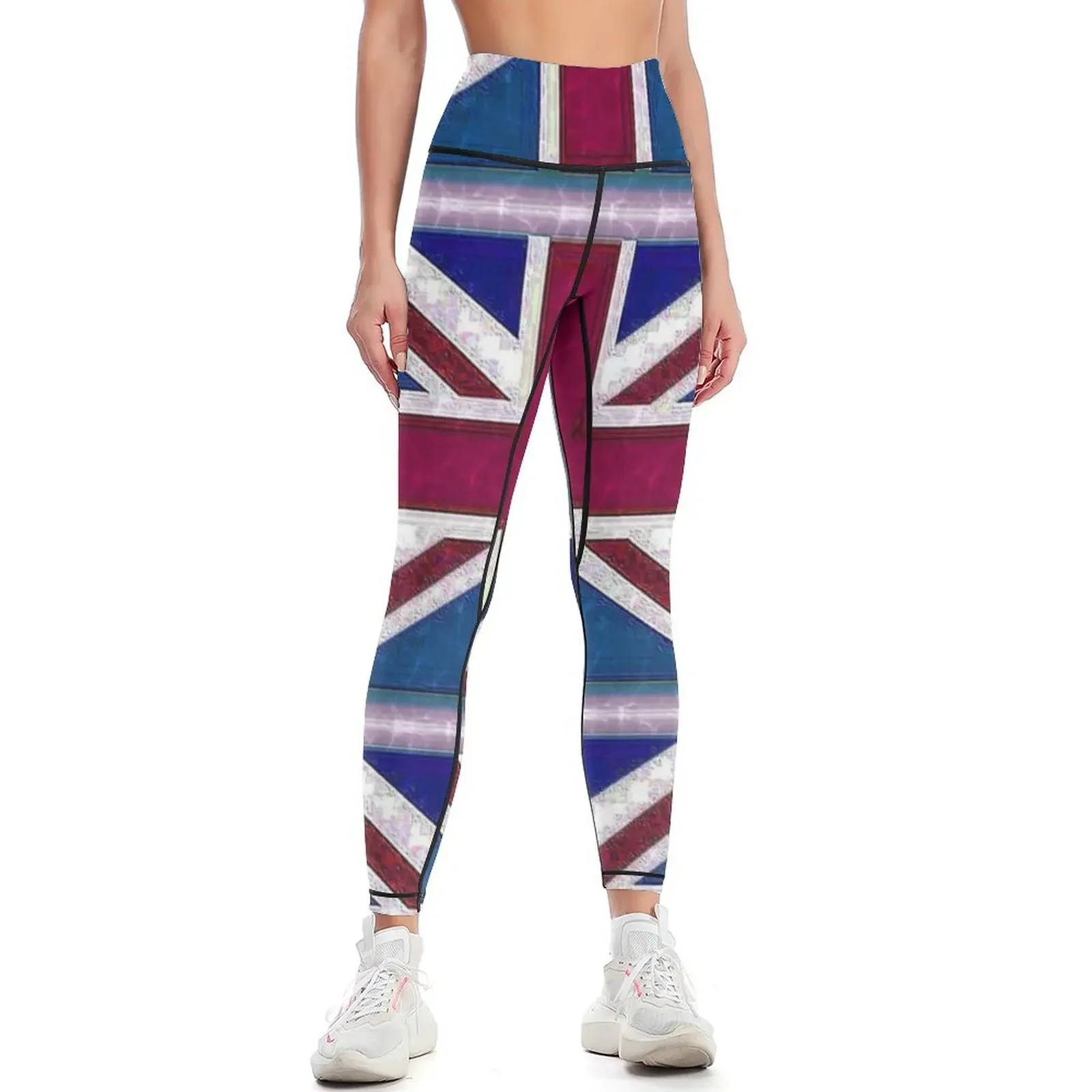 

Union Jack Leggings Fitness woman sport set Sportswear woman gym Women's sports pants Womens Leggings
