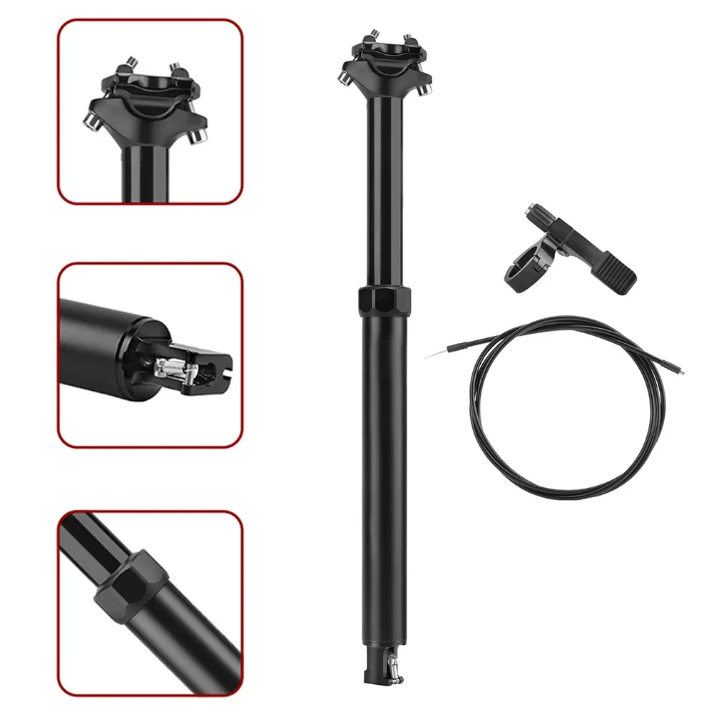 

Bicycle Telescopic Dropper Seatpost 30 9mm For Internal Cable Routing Lightweight Aluminum Alloy Design For Enhanced Stability