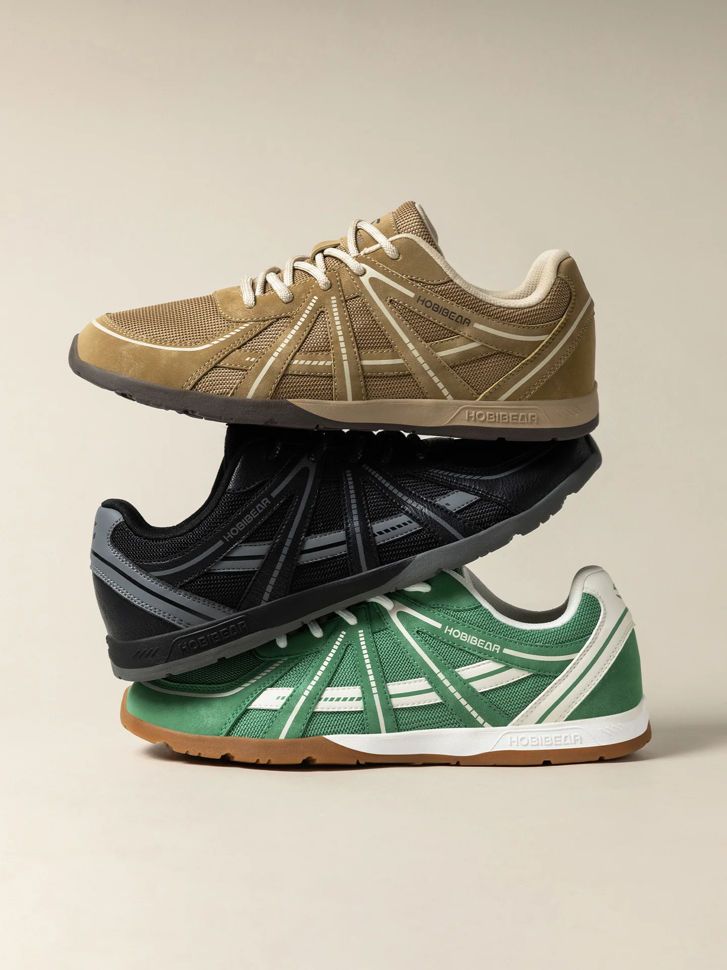 HOBIBEAR Barfuß-Laufschuhe mit breiter Zehenbox, Unisex Cross-Training-Sneaker, klassische Retro-Schnürschuhe – Detail 11
