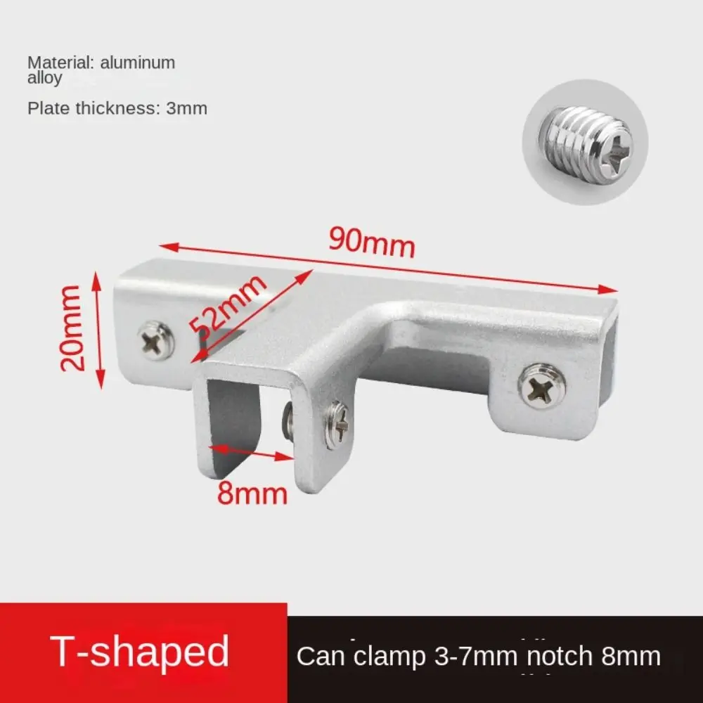 New Aluminum Alloy Angle Corner Code Reinforcement L-type Glass Clip Rustproof Hardware Fixing Clip Glass