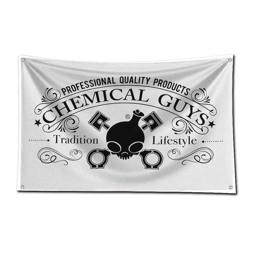 3x5 Ft Chemicals Guys Flag Polyester Digital Printing Car Banner for Garage Wall Art Out Door Decoration With Brass Grommets