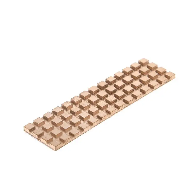 652F for M.2 NGFF Hard Drive Heatsink Thin Copper Radiator Cooler for M2 NVME NGFF 2280 PCIE SSD 67x18