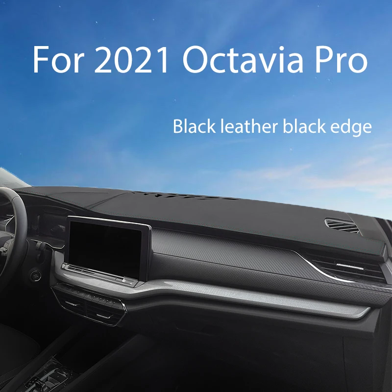 Cubierta de salpicadero de coche, alfombrilla Anti-UV para Skoda Octavia Pro A8 2021 2022, accesorios