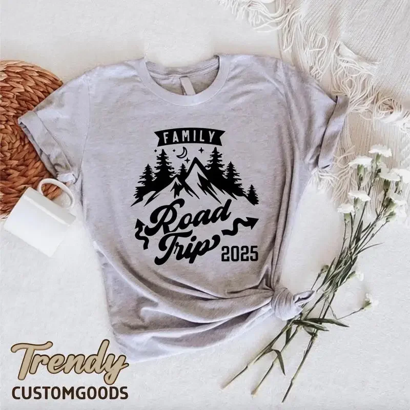 Family Road Trip 2025 T Shirt Matching Summer Vacation Travel Adventure