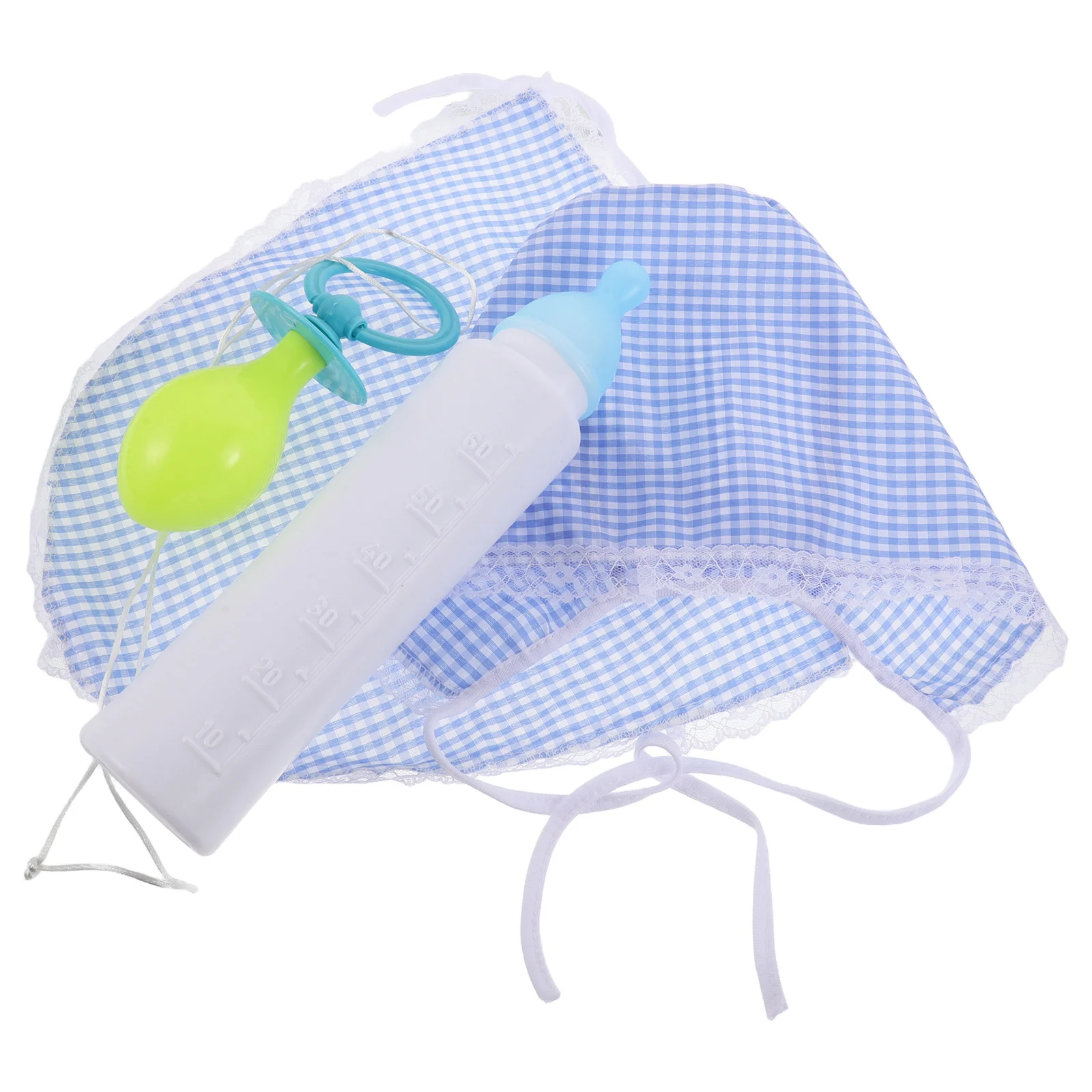 

1Set Jumbo Costume Accessory Funny Adults Cosplay Props Oversized Bib Hat Pacifier Halloween Carnival Dress-Up