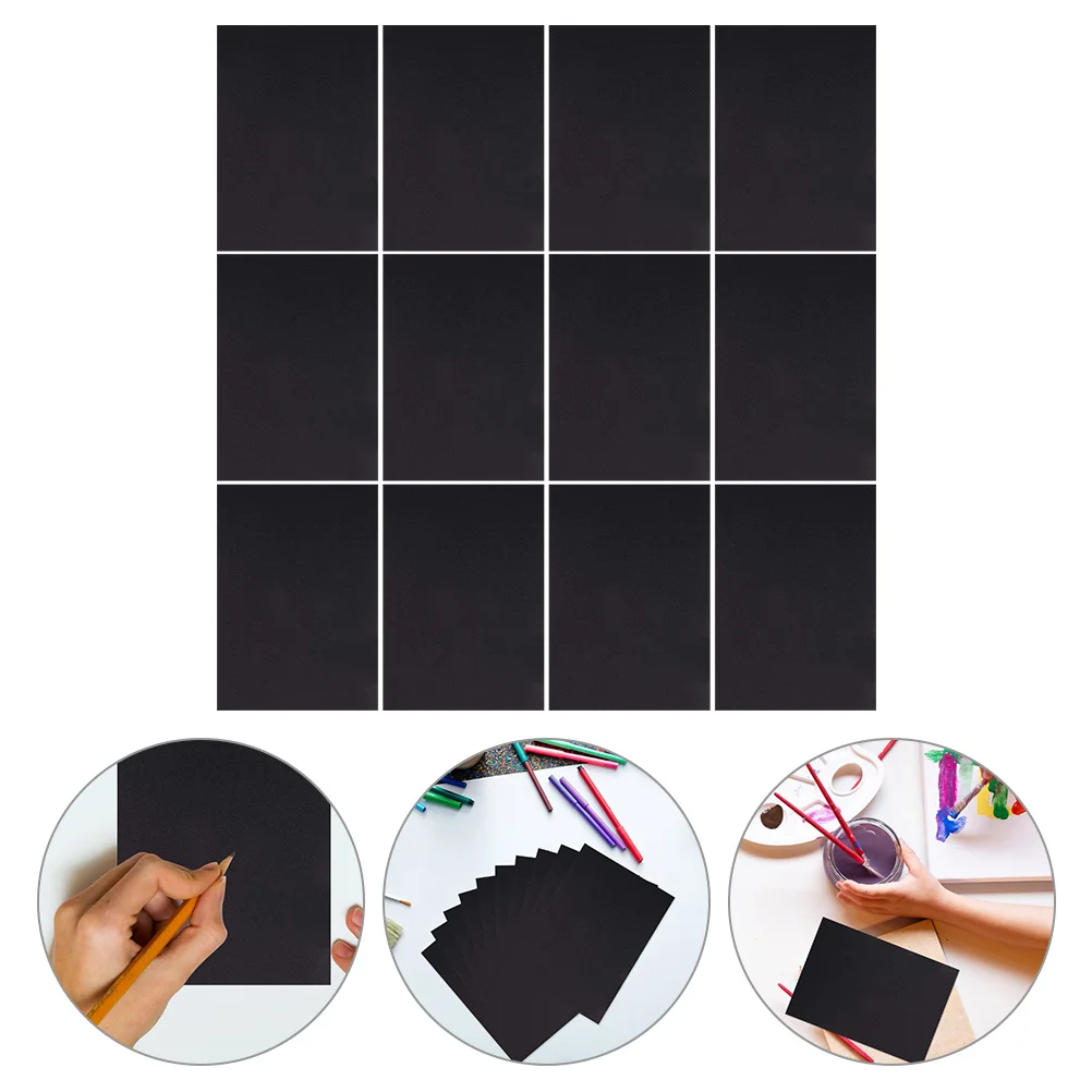 100 Stück DIY handgefertigte Malpapiere, verdickter Zeichenkarton, glatte Kraftpapiere, Kunstblätter zum Skizzieren, Zeichnen, Studenten