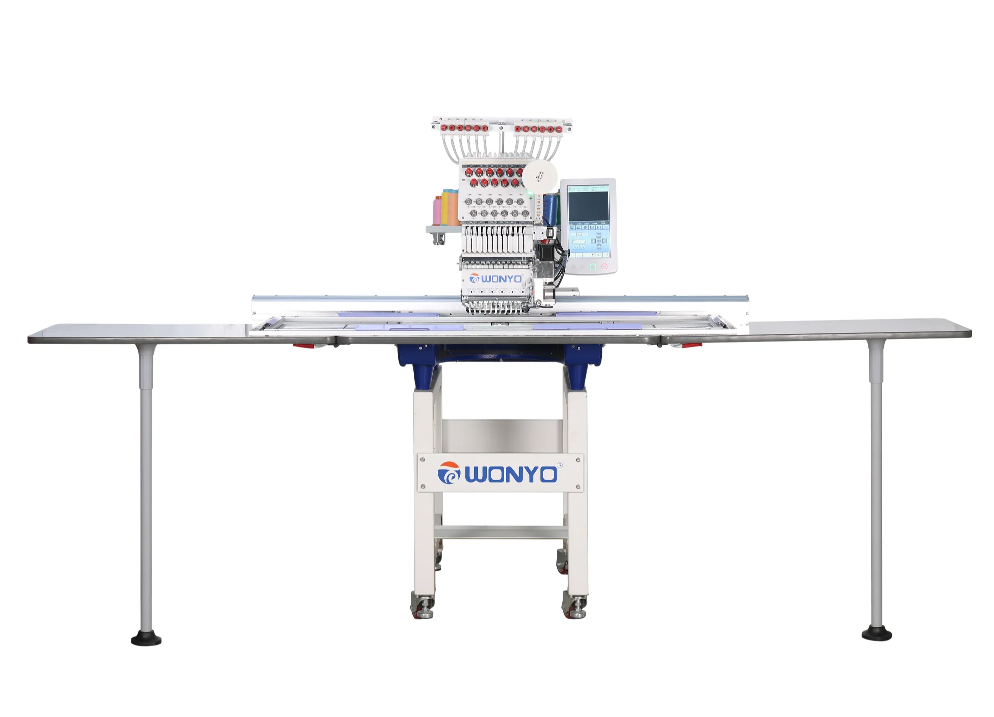Single Head  Big Lun Pictures 1200*500mm Esay Operate Automatic Suitable for Cap/tubular/t-shirt/flat Embroidery Machine