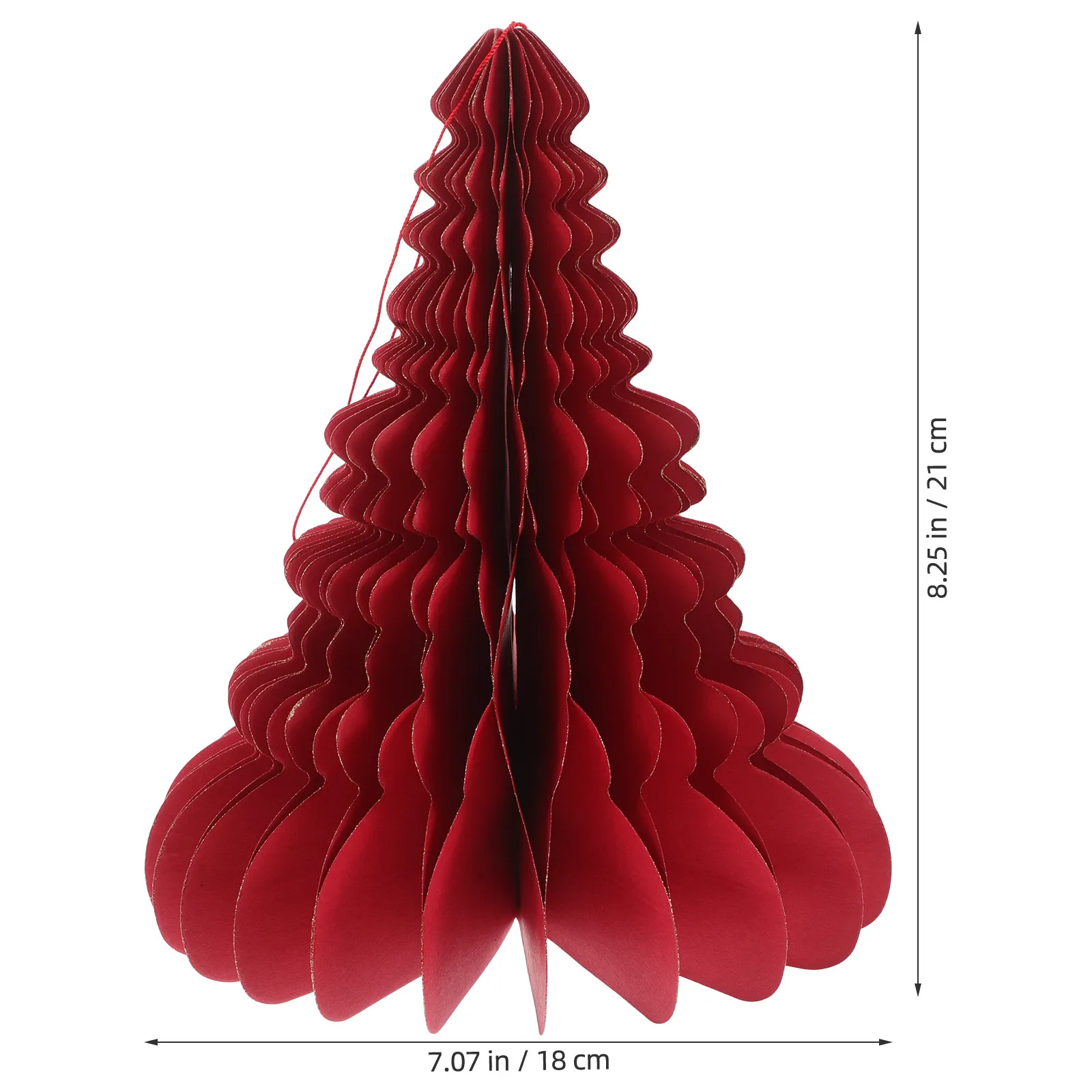 Honeycomb Xmas Tree Decoration Paper Christmas Tree Tabletop Festive Decor Lightweight Compact Holiday Gathering Table Accent