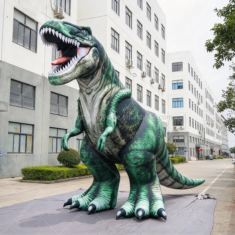 Giant Inflatable T-Rex Dinosaur Model, Prehistoric Decor for Dino Park, Outdoor Exhibition & Theme Event Prop