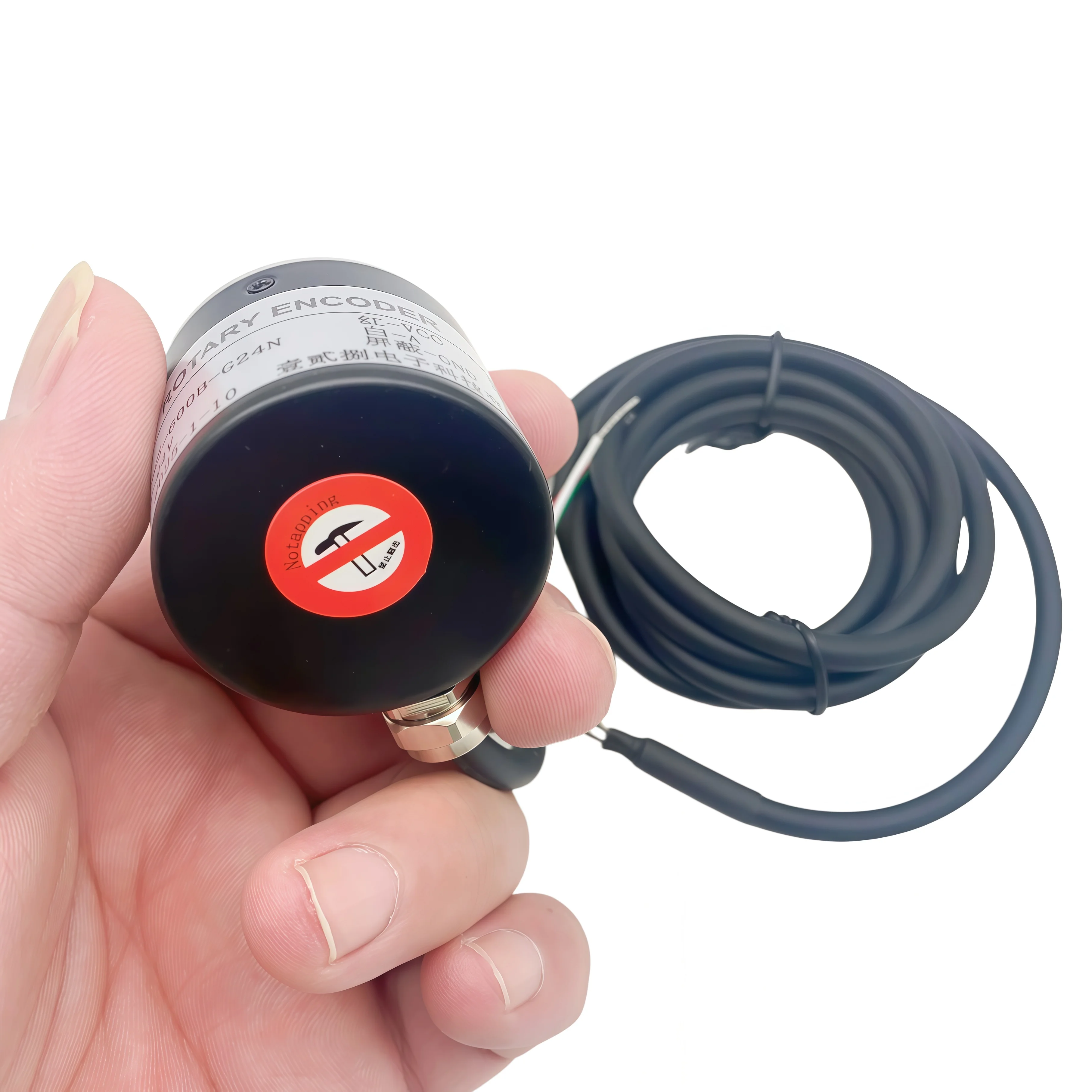 38S6G5-B-G24N Rotary Incremental Encoder AB 2 Phase connection 50/100/200/360P/R 5-24V Solid Shaft DC Open collector output NPN