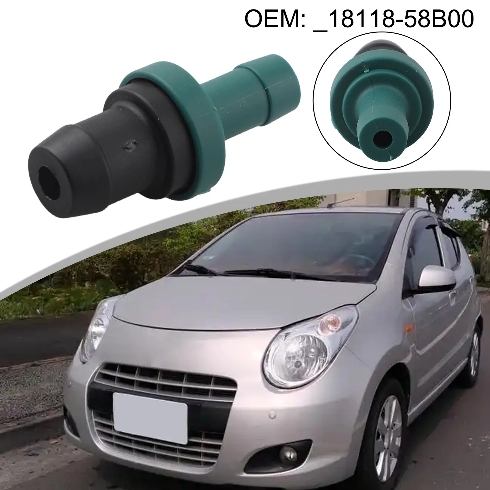 1/2 Pcs Car PCV Valve Exhaust Gas Valve 18118-58B00 1811858B00 For Suzuki For Alto Car Plastic Engine Accessories