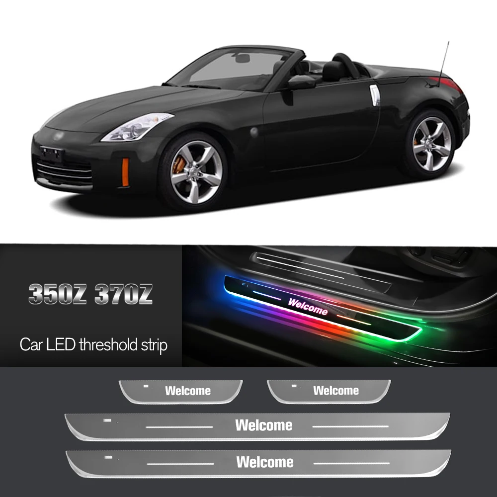 

Car Door Sill Light For Nissan 350Z Z33 370Z Z34 2002-2019 Customized Logo LED Welcome Threshold Pedal Lamp Accessories