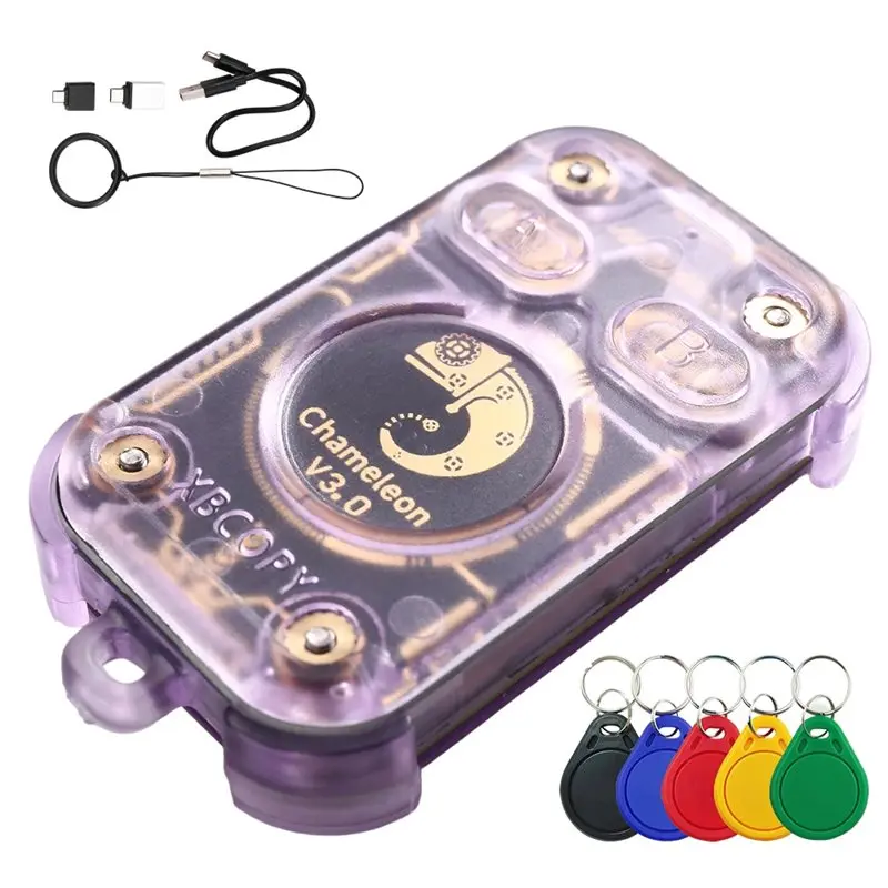 a99e-カメレオン-v30-rfid-スマートチップリーダー-スマートカードエミュレーターリーダーライター-id-ic-125k-1356m-タグコピー機-5xuid-キーホルダー