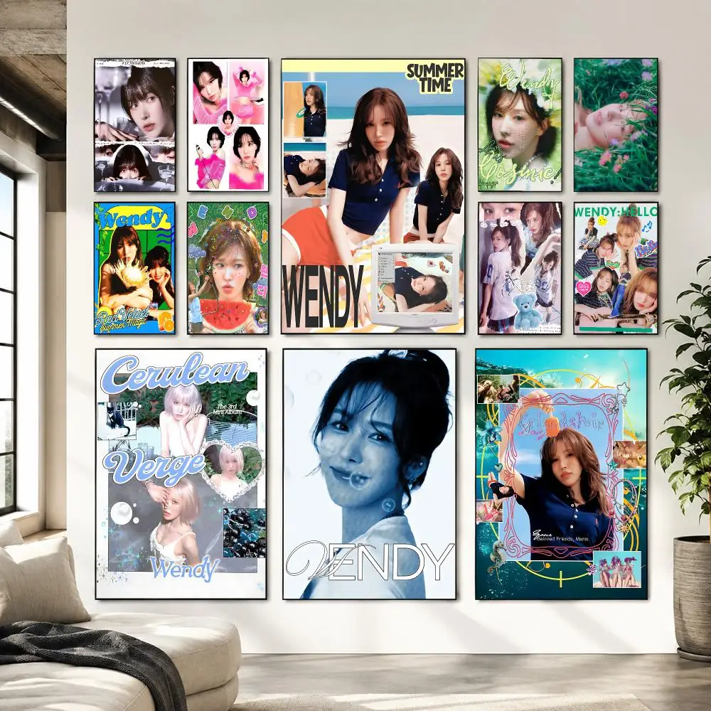 Best Seller Idol W-WENDY Painting Calligraphy Canvas Wall Art Living Room Bedroom Hallway ClearPrint Non-Fading&Gift