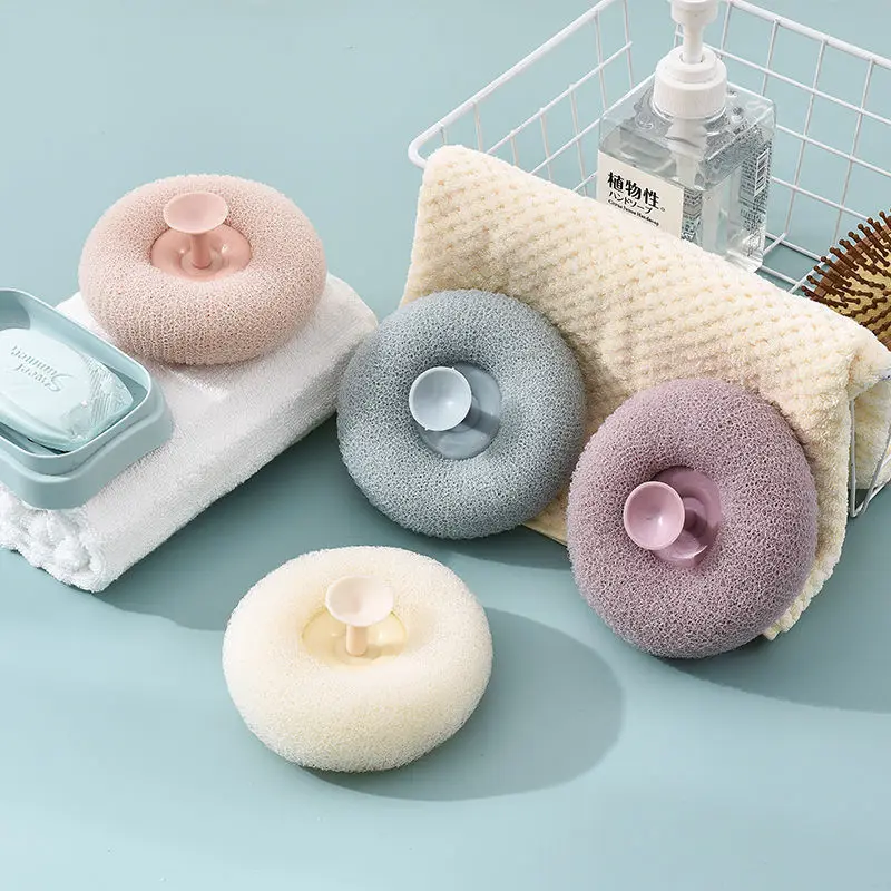 Bolas de esponja de baño de malla suave, cepillo de limpieza de nailon, esponja de ducha, limpiador corporal, exfoliante, accesorios de baño