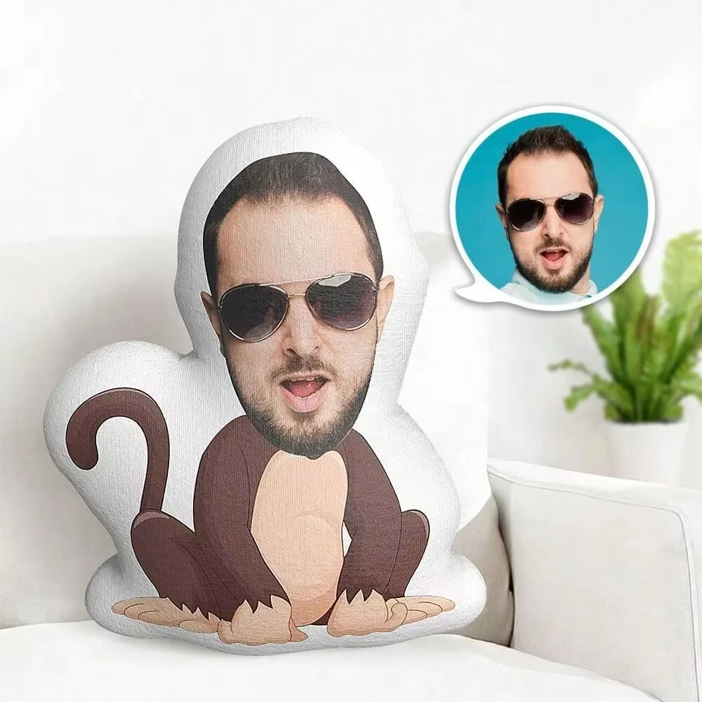 New Custom Minime Throw Pillow, Personalized Adorable Animal Decorative Pillow, Ideal Gifts For Boyf