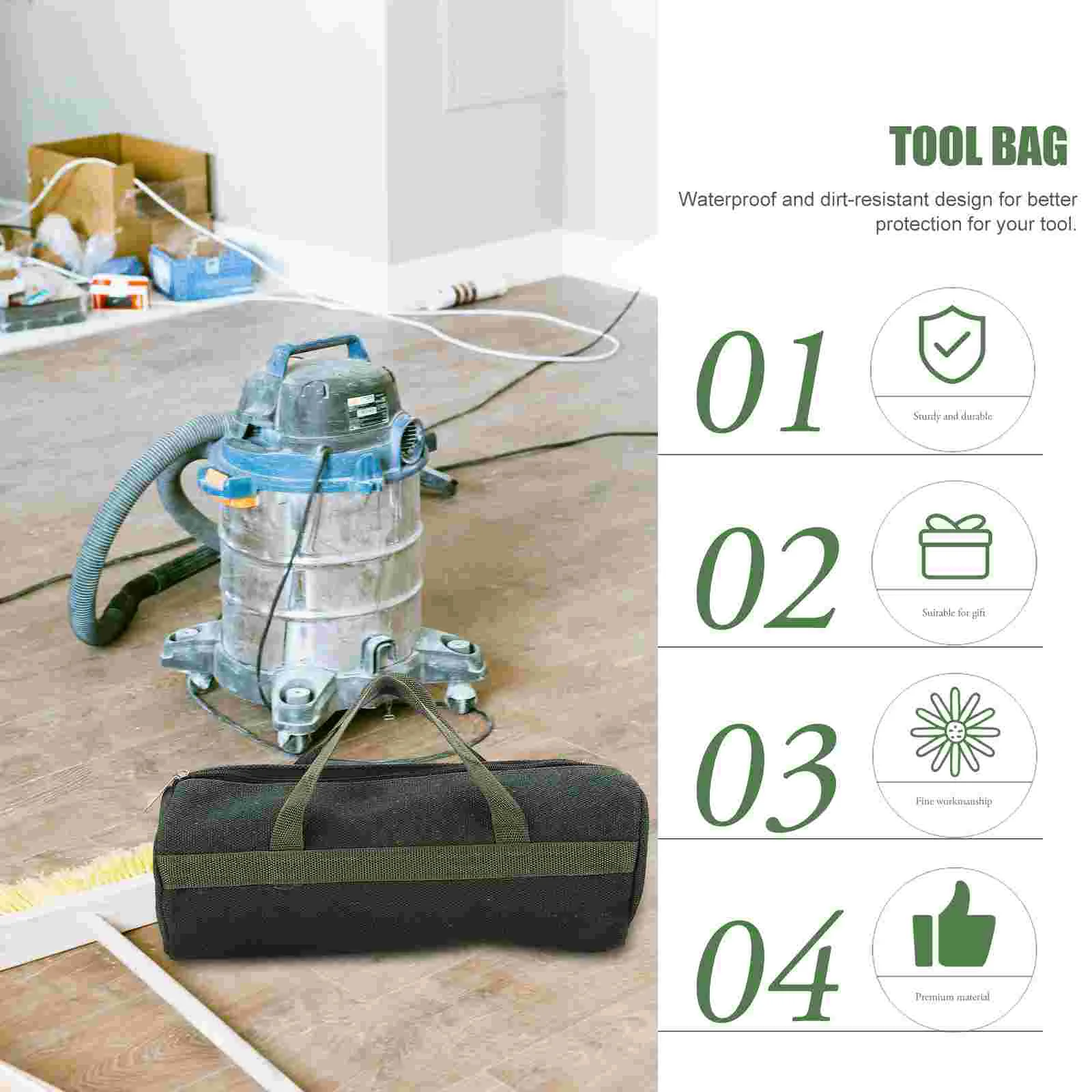 Repair Kit Tools Carrying Bag Storage Pouch Outdoor Kits Toolbox Maintenance Container Cotton Canvas