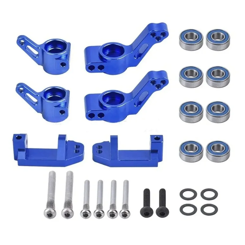 Rear Stub Axle Carriers &Front Caster Block Steering  For 1/10 Traxxas 2WD Slash RC Car Upgrade Part