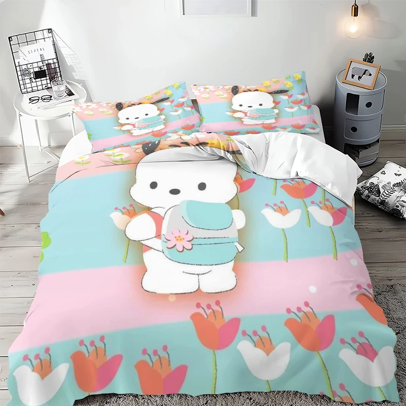 

3PC Bedding Set Quilt Cover Duvet Cover for Kids and Teens Bedroom Decoration Gift Full Size Microfiber Material Multi-piece Set