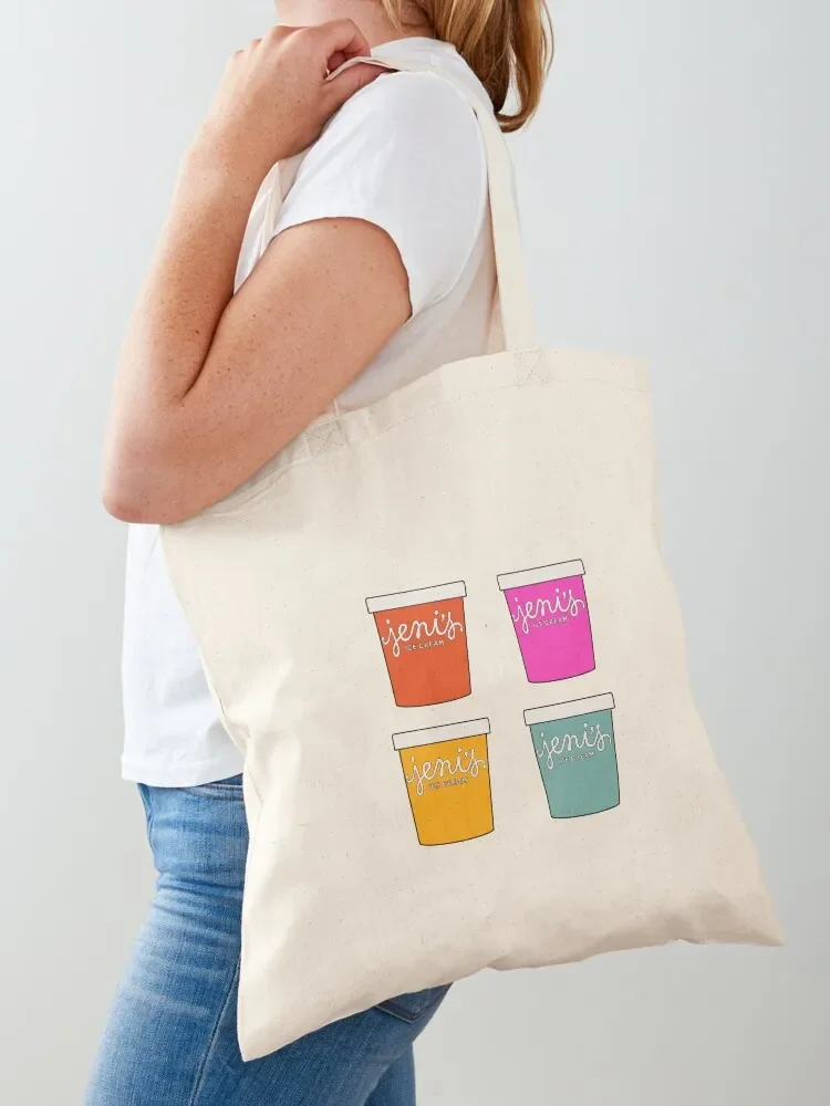 

jeni’s splendid ice cream pint set Tote Bag Fabric bag cloth bag woman sacs de shopping great